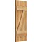 Ekena Millwork Joined Board-n-Batten Shutters w/Z-Bar, Rough Sawn Western Red Cedar, 10 3/4W x 28H, PR RBJ06Z11X028RWR - alternate 5